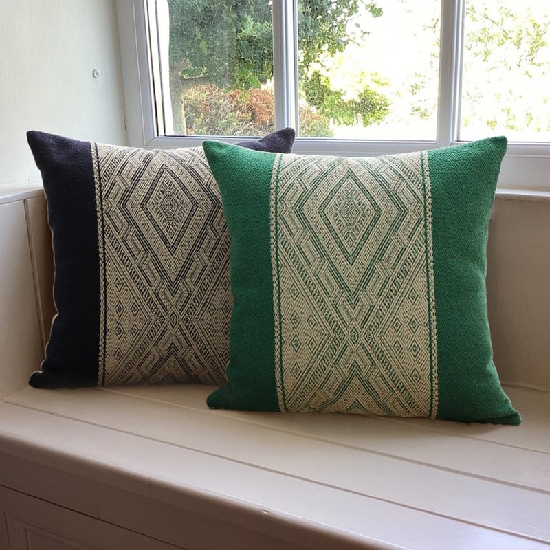 MOCOFO Pillow Cover 18x18'' Courtly Weave Vintage Pillow Cover Pillowcase