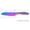 WELLSTAR Santoku Knife 5 Inch, Super Sharp German Steel Kitchen