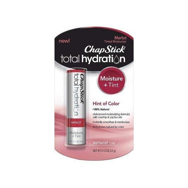 ChapStick Total Hydration Merlot 0.12 oz (Pack of 12)