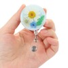 4 Pack Floral ID Reel Set Practical ID Badge Holders