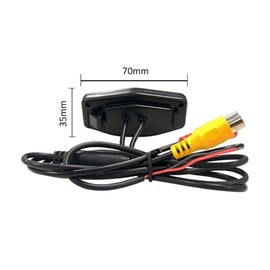 aSATAH AHD/CVBS Car Rear View Camera's Fisheye Lens License Plate Lamp-Camera with RCA Cable & Vehicle Camera for Honda Accord/Inspire/Spirior/Honda Civic VII VIII/Honda City 4D (CVBS-AHD)