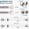 Faucet Supply Lines, 39" Braided Nylon Faucet Hose Connector for