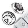 2 Pack Kitchen Sink Plug Strainer, Universal Stainless Steel Strainers,
