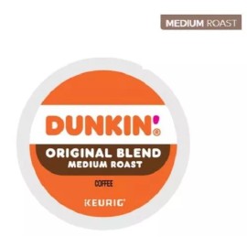 Dunkin Donuts  Dunkin Donuts Original Blend Medium RoastKeurig Coffee K-cups   - 22 K-cups
