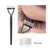 SUIOPPYUW Eyelash Brush Lash Comb Black Pink Arc Designed Premium