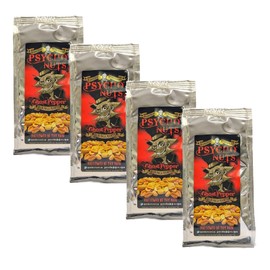 Psycho Nuts - Ghost Pepper Peanuts 4 Pack (4 x 80g Bags)