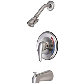 Kingston Brass KB658 Chatham Single-Handle Pressure Balanced Tub and Shower Faucet in Brushed Nickel