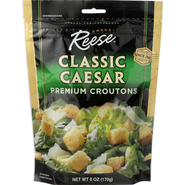 Reese Caesar Salad Croutons, 6-Ounces (Pack of 12)