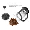 Portable Stainless Steel Glass Cafetiere French Press Maker Home Office