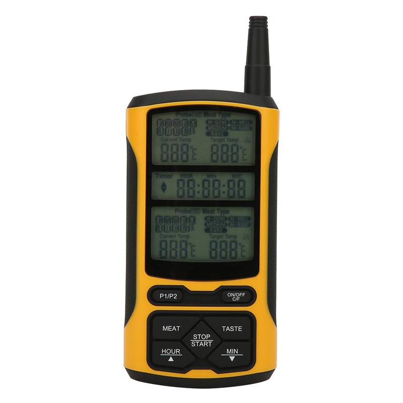 Dual Probe Wireless Transmission BBQ Thermometer Food Thermometer Kitchen Cooking