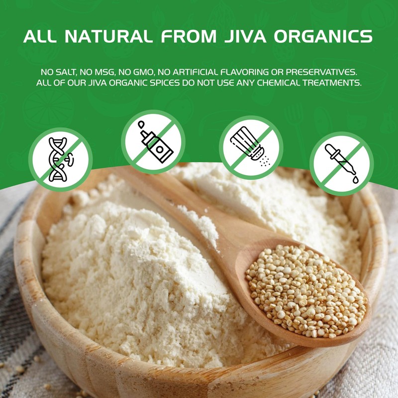 Jiva Organics Premium Quinoa Flour 2 LB Bag - Gluten