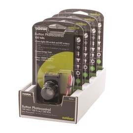 NSi Industries, LLC TORK RKP301 Outdoor 120-Volt Button Photocontrol - Controls Lighting Dusk to Dawn for Lamp Posts and Lighting Fixtures- Compatible with Incandescent/Compact Fluorescent/Halogen/LED