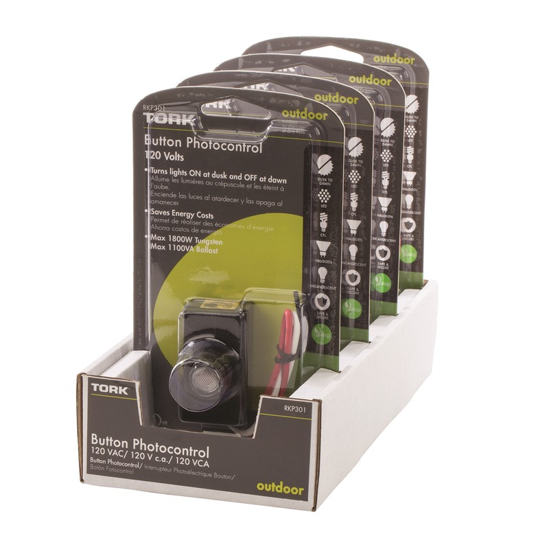 NSi Industries, LLC TORK RKP301 Outdoor 120-Volt Button Photocontrol -
