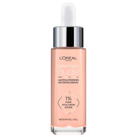 L'Oréal Paris Tinted Serum, Nourishing Liquid Foundation with Hyaluronic Acid, Perfect Match Tinted Serum, No. 1-2 Very Light - Light, 1 x 30 ml