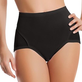 Shymay Postpartum Compression Underwear Tummy Control Panties with Adjustable Belly Wrap C Section Shapewear Girdle for Women (Black, Small)