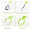 Melon Baller Scoop Set, Stainless Steel 3-in-1 Durable Melon Baller