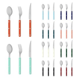 Trinice Sabre Paris Bistro Shiny Cutlery 1-Person Dinner Set 3P (Spoon + Fork + Knife) / 트리니체 사브르 파리즈 비스트로 샤이니 커트러리 1인 디너세트 3P (스푼+포크+나이프)