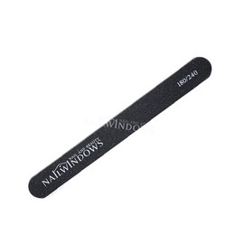 Nail Window Black Straight Nail File 180/240 Grit Nail Care Nail Grooming Nail File / 네일윈도우 블랙 일자 네일파일 180/240그릿 네일케어 손톱정리 네일파일