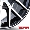 TR60 17x7.5, Bolt Pattern: 5x112/120, Offset: 42, BLACK/MACHINED FACE/BLACK RING,