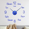 M METERXITY 1-Pack 3D DIY Wall Clock,28 Inch Modern Frameless