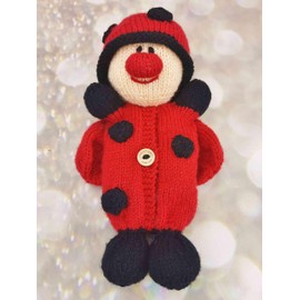 Knitting by Post Knitting Pattern Leaflet for Yummy Tummy Ladybird Animal Easter Birthday Soft Toy A5 Leaflet