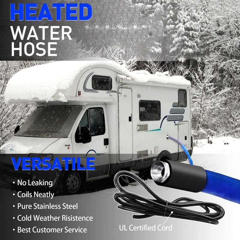 Yurnomy Heated Water Hose for RV,-45 ℉ Antifreeze Heated Water