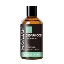 Cedarwood Essential Oil 1.01fl.oz/30ML, MAYJAM Premium Cedarwood Oil for Massage, Diffuser, Candle Making, DIY Soap, Long Lasting Scents
