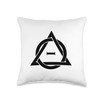Therian symbol Quadrobics sport sign black Throw Pillow