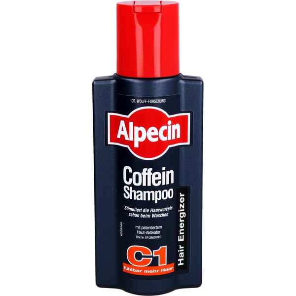 Dr. Wolff Alpecin Coffein Shampoo C1 stimuliert die Haarwurzeln, 250 ml Shampoo