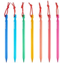 Captain Stag UA-4506 Seven Colors Duralumin Pegs 9.1 inches (23 cm)
