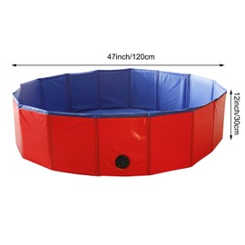 Artilife Whelping Pen for Dogs,Whelping Box for Dogs and Puppies,Dog Birth Supplies,Portable Whelping Pool Whelping Box,Foldable Dog Bath Pool(47inch Dia.x12inch H(120x30cm))