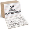 Dry Erase Boards 25 Pack, Double Sided Small Whiteboards with