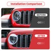 Linksip Angry Eye Headlight Covers Compatible with 2024 2025+ Jeep
