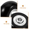 ULTECHNOVO 1set Pu Silent Rubber Replacement Wheels for Suitcases Noise