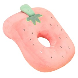ExcellaElite Piercing Pillow,Ear Piercing Pillow,Strawberry Pillow with Arm Hole,Unique Ventilation Hole Design,Suitable For Sleeping,Classroom,Office,Library (Pink)