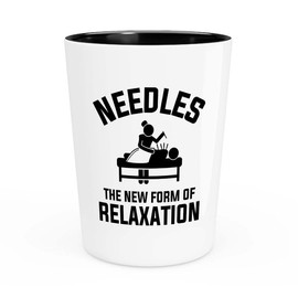 Acupuncturist Shot Glass 1.5oz - Needles the new - Chiropractors Physical Therapists Physician Assistants Naturopathic Physicians Massage Therapists.
