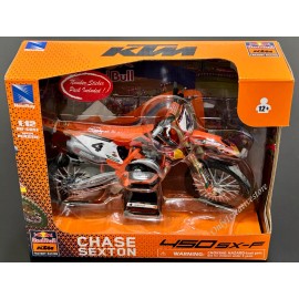 NewRay KTM 450 SX-F Red Bull Chase Sexton #4 Dirt Bike 1:12