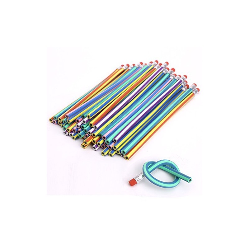 G4GADGET Soft Flexible Bendy Pencils Magic Bend Kids School Fun