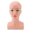 Female Bald Mannequin Head with Shoulder PVC Professional Cosmetology Face