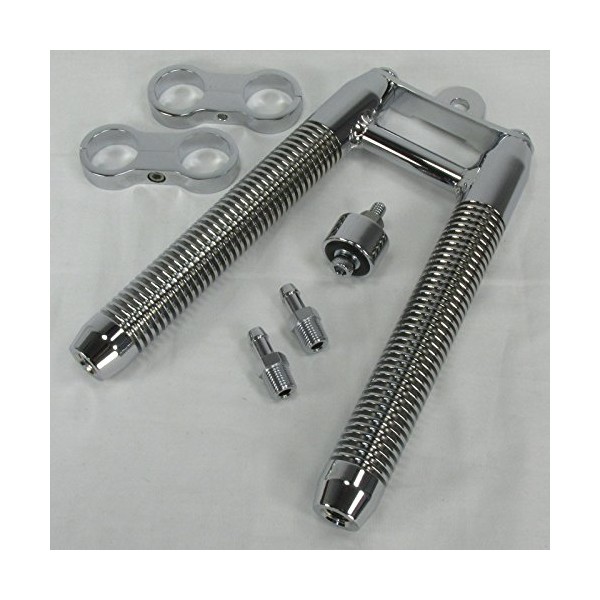 Finned Billet Oil V-Cooler for MOST Harley Models WITH DOWNTUBE