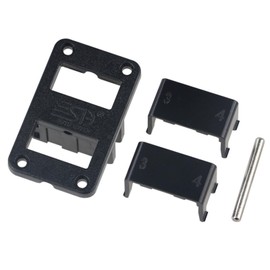 2Pcs Plug Mounting Panel, 45A 600V Mounting Bracket Panel Plug, Quick Connect/Disconnect Flush Mount Base Connectors for Anderson Plug (Without Connectors)