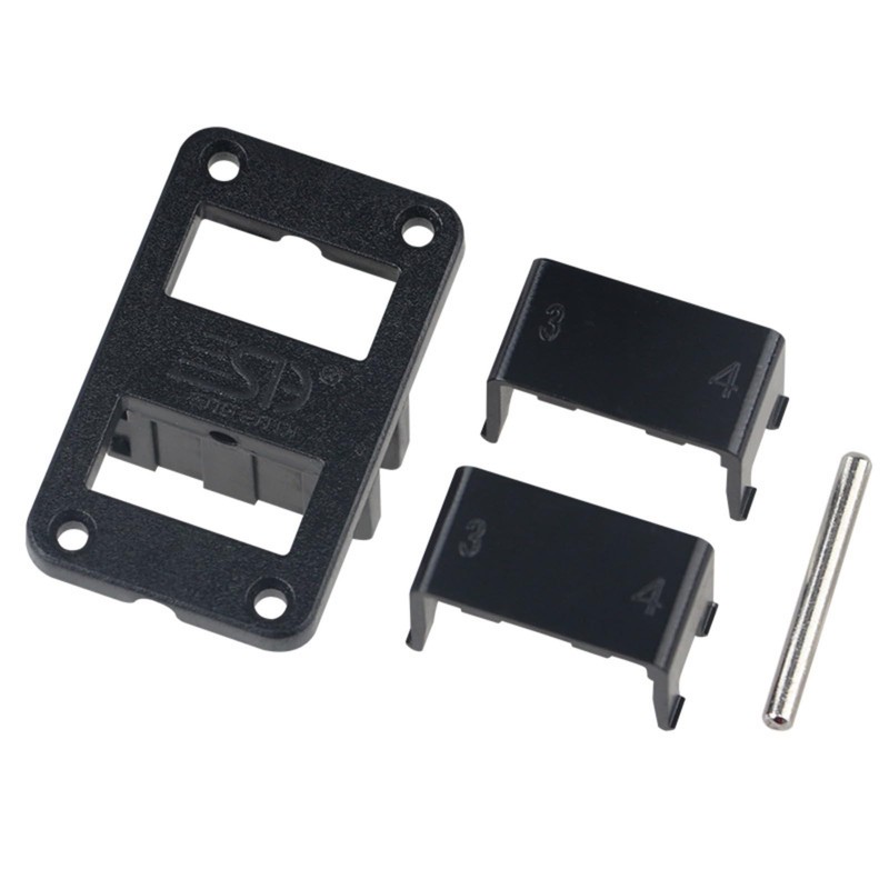 2Pcs Plug Mounting Panel, 45A 600V Mounting Bracket Panel Plug,