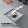 Boltigen Square Shower Drain, 304 Stainless Steel 4 inch Shower