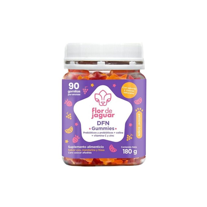 Flor Jaguar Pack Dfn Gummies Piezas Pzas 180 Mineral Probióticos
