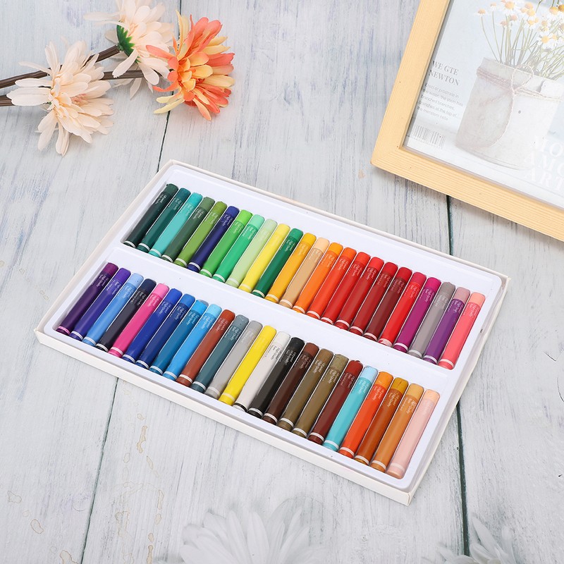 Oil Pastel 48 HeavyColor Crayon Set Washable Children Student Cartoon