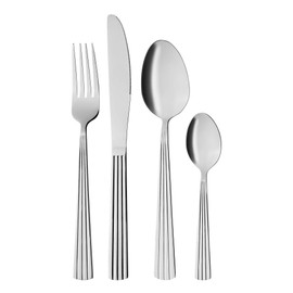 GRÄWE Athens Series Cutlery Set for 4 People Stainless Steel Cutlery Set 16 Pieces Dishwasher Safe Cutlery Set with Decor