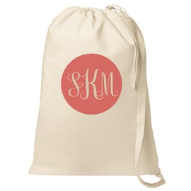 Custom Monogram Laundry Bag: Canvas Laundry Bag