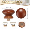 PATIKIL 1-3/8 Inch Knobs, 8 Pcs Round Drawer Dresser Knobs