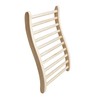 Xmatch Xmatch Sauna Backrest Infrared Natural Wooden Hemlock, S-Shape Support,