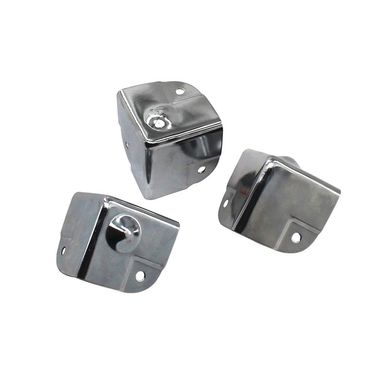 Chrome Plated Iron Corner Protector Metal Box Corner Support Angle